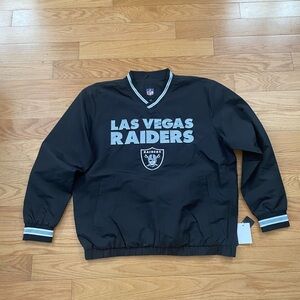 NFL Las Vegas Raiders Black Windbreaker